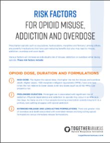 Risk factors for opiod misuse